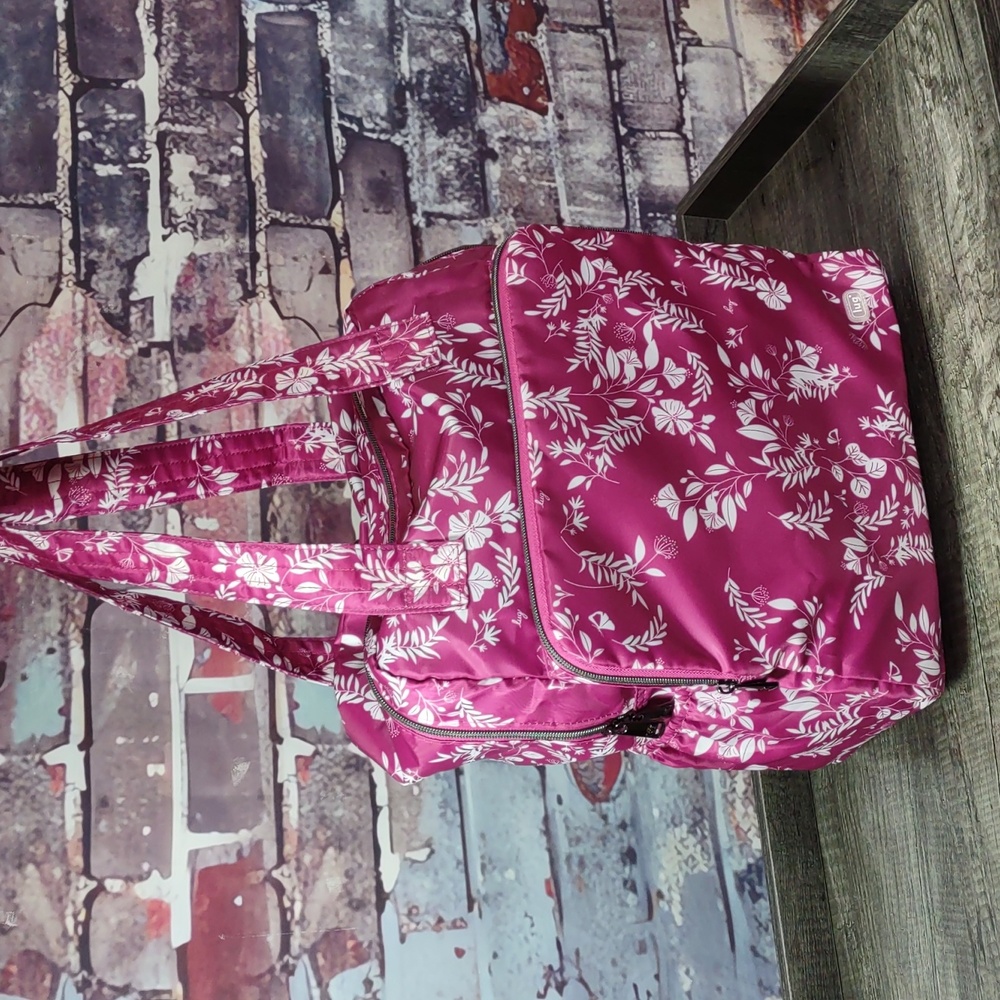 Lug® "Ranger XL" Packable Botanical Print Tote Bag - Picture 3 of 16